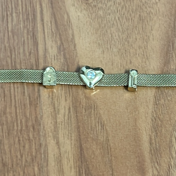 Givenchy Rare Vintage Heart Lock and Key Bracelet - Picture 2 of 12